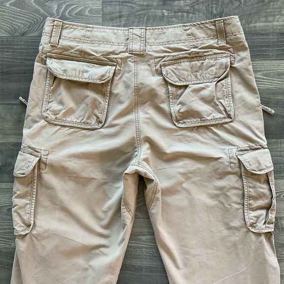 36x26 LL Bean Allagash Cargo Pants Men's Khaki Tan Natural Fit 262570 - Picture 11 of 12